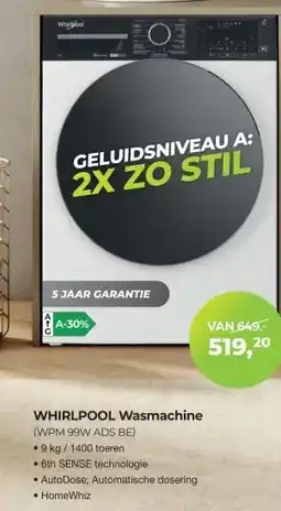 EP Beerepoot WHIRLPOOL Wasmachine aanbieding