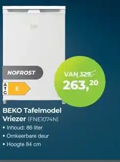 EP Beerepoot BEKO Tafelmodel Vriezer aanbieding