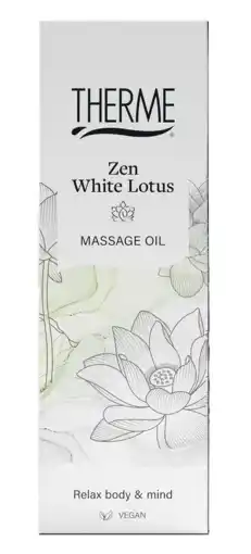 De Online Drogist Therme Zen White Lotus Massage Oil aanbieding