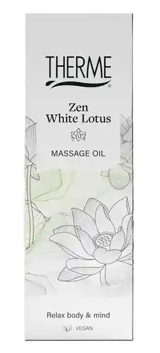 De Online Drogist Therme Zen White Lotus Massage Oil aanbieding