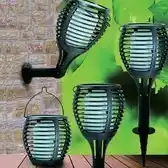 Conrad V-TAC VT-719 Solar Flame Wandlamp - IP44 - 0,45W - 5 Lumen - 2200K aanbieding