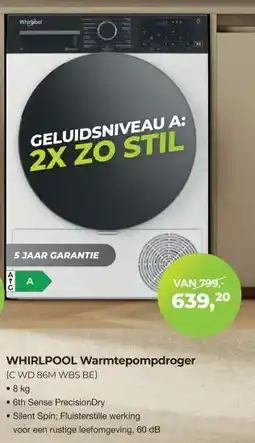 EP Beerepoot WHIRLPOOL Warmtepompdroger aanbieding