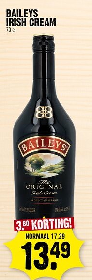 Super Dirck 3 Baileys irish cream aanbieding