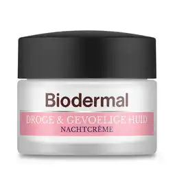 Wehkamp Biodermal Droge & Gevoelige Huid nachtcrème - 50 ml aanbieding