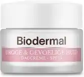 Wehkamp Biodermal Droge & Gevoelige Huid dagcrème SPF15 - 50 ml aanbieding
