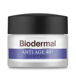 Wehkamp Biodermal Anti Age 40+ nachtcrème - 50 ml aanbieding
