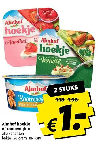 Discus Almhof hoekje of roomyoghurt aanbieding