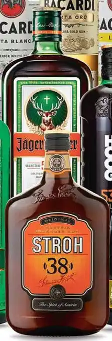 Discus Jägermeister kruidenbitter of Stroh rum 38% aanbieding