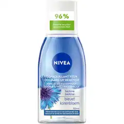 Jumbo Nivea Double Effect Waterproof Oogmake-up Remover 125 ML aanbieding