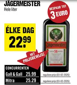 Dirck 3 Jagermeister Kruidenlikeur 100 cl aanbieding