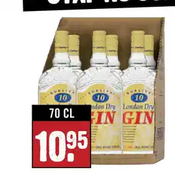 Dirck 3 Quality 10 London Dry Gin 70 cl aanbieding