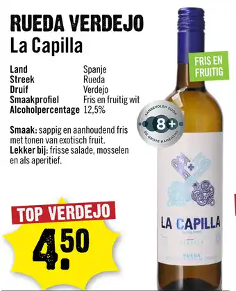 Dirck 3 La Capilla Rueda Verdejo 75 cl aanbieding