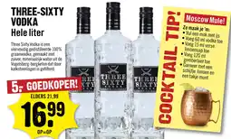 Dirck 3 Three-Sixty Vodka 100 cl aanbieding