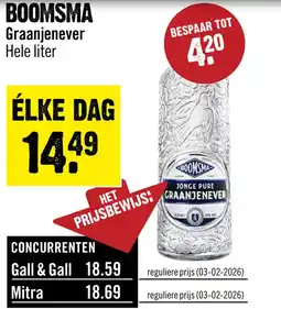 Dirck 3 Boomsma Jonge Jenever 100 cl aanbieding