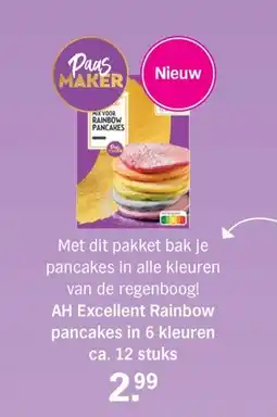 Albert Heijn AH Excellent Rainbow pancakes aanbieding