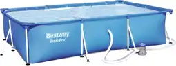 Bol.com Zwembad Bestway - 300X201X66cm - Opzet - Stevig frame - badje - Opzetzwembad - Inclusief Pomp aanbieding