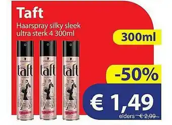 Die Grenze Taft Haarspray Silky Sleek Ultra Sterk 4 aanbieding