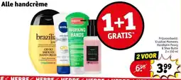 Kruidvat Alle handcrème aanbieding