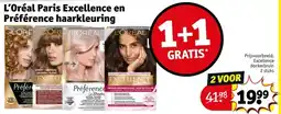 Kruidvat L'Oréal Paris Excellence en Préférence haarkleuring aanbieding