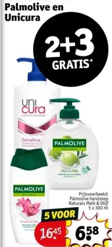 Kruidvat Palmolive en Unicura aanbieding