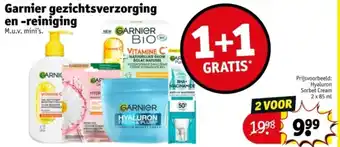 Kruidvat Garnier gezichtsverzorging en reiniging aanbieding