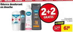 Kruidvat Odorex deodorant en douche aanbieding