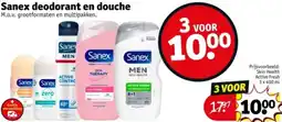 Kruidvat Sanex deodorant en douche aanbieding