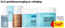 Kruidvat E.l.f. gezichtsverzorging en reiniging aanbieding