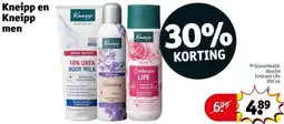 Kruidvat Kneipp en Kneipp men aanbieding