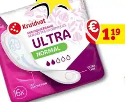 Kruidvat Kruidvat ultra normal maandverband aanbieding