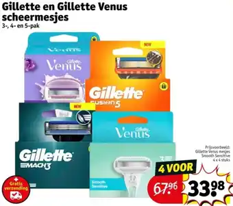 Kruidvat Gillette en Gillette Venus scheermesjes aanbieding