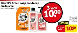 Kruidvat Marcel's Green soap handzeep en douche aanbieding
