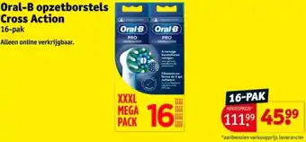 Kruidvat Oral-B opzetborstels Cross Action aanbieding