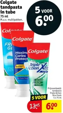 Kruidvat Colgate tandpasta in tube aanbieding
