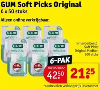 Kruidvat GUM Soft Picks Original aanbieding