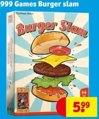 Kruidvat 999 Games Burger slam aanbieding