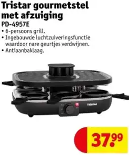 Kruidvat Tristar gourmetstel met afzuiging PD-4957E aanbieding