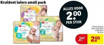 Kruidvat Kruidvat luiers small pack aanbieding