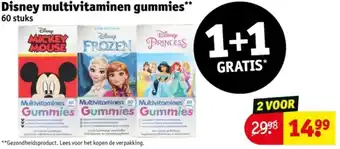 Kruidvat Disney multivitaminen gummies aanbieding
