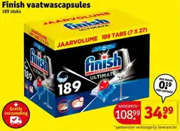 Kruidvat Finish vaatwascapsules aanbieding
