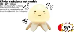Kruidvat Kinder nachtlamp met muziek aanbieding