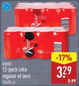 ALDI River cola regular of zero aanbieding