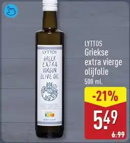 ALDI Lyttos griekse extra vierge olijfolie aanbieding