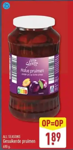 ALDI All seasons gesuikerde pruimen aanbieding