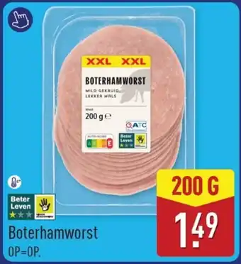 ALDI Boterhamworst aanbieding