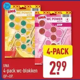 ALDI Una 4-pack wc-blokken aanbieding
