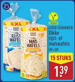 ALDI Goud gebakken Dikke rijst of maïswafels aanbieding