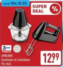 ALDI Ambiano Handmixer of minihakker aanbieding