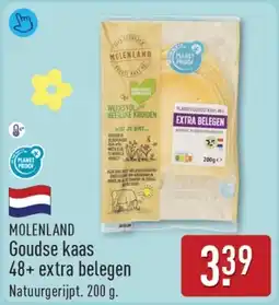 ALDI Molenland goudse kaas 48+ extra belegen aanbieding