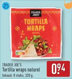 ALDI Trader joe's tortilla wraps naturel aanbieding